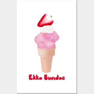 Brisbane Ekka Strawberry Sundae Posters and Art